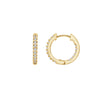Pave Hoop Earrings