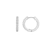 Pave Hoop Earrings