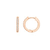 Pave Hoop Earrings