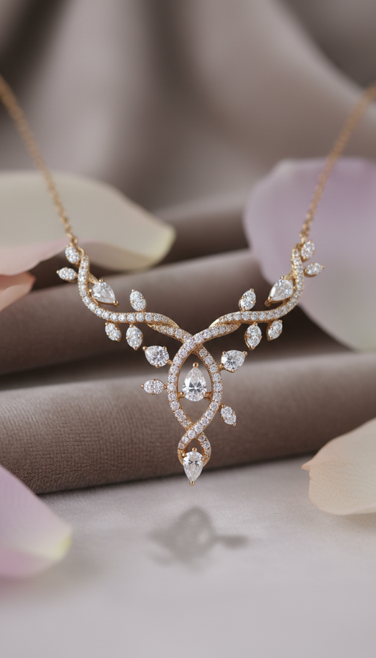 Garden Vine Diamond Necklace