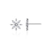 Marquise And Round Snowflake Stud Earrings