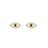 Black Evil Eye Stud Earrings