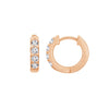 Zirconia Pave Hoop Earrings