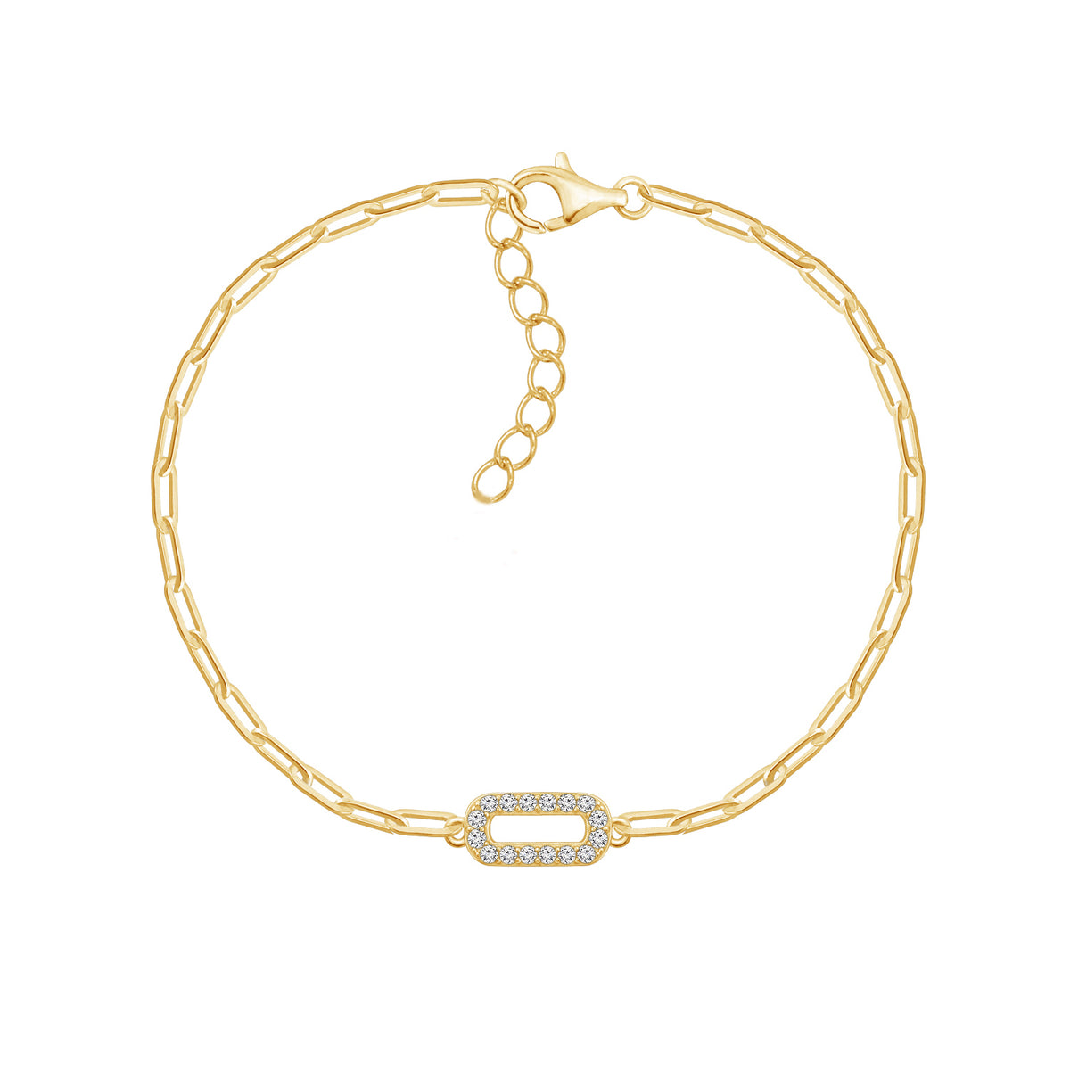 Paper Clip Link Chain Bracelet