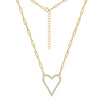 Yellow Gold Heart Necklace