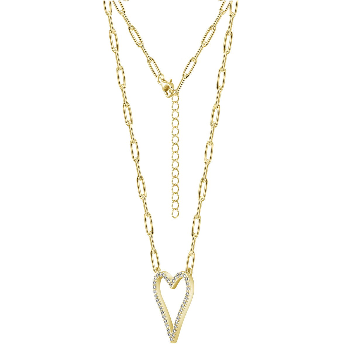 Yellow Gold Heart Necklace