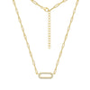 Paper Clip Link Chain Necklace