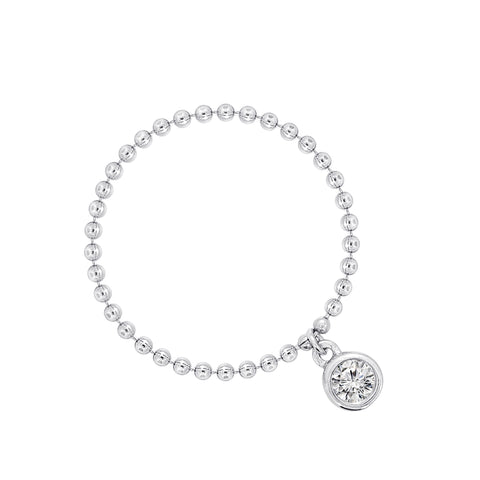 GEMOUR-Link-Collection-Rhodium-Clad-Ball-Chain-Ring-with-Cubic-Zirconia-Charm
