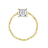 Asscher Cut Cable Chain Ring