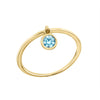 Birth Stone Charm Ring