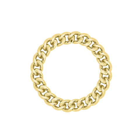 GEMOUR-Link-Collection-Yellow-Gold-Clad-Sterling-Silver-Curb-Chain-Ring